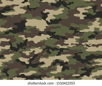 
Army camouflage military pattern seamless vector background for printing clothes, fabrics.