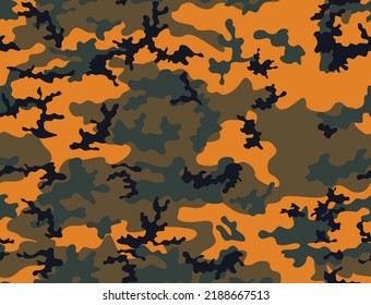 
Army camouflage military texture, forest seamless pattern for hunting, disguise. Ornament