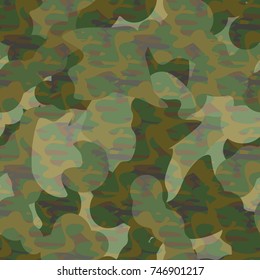Army camouflage pattern for military design. Fashion vector illustration
