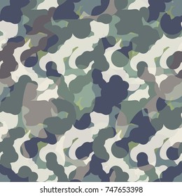 Army camouflage pattern for military design. Fashion vector illustration
