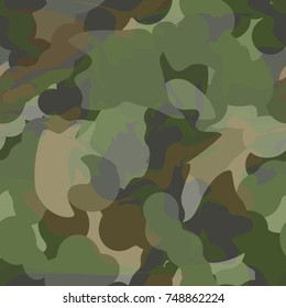 Army camouflage pattern for military design. Fashion vector illustration