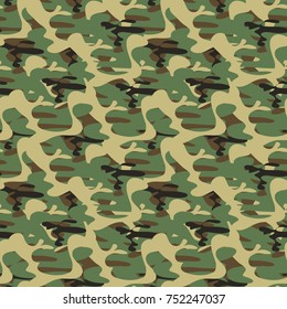 Army camouflage pattern for military design. Fashion vector illustration