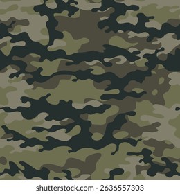 army camouflage pattern, military texture for printing, vector hunting background