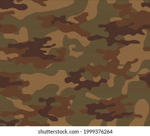 
Army camouflage pattern, seamless forest background, vector illustration. EPS