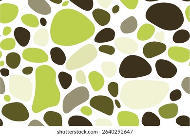 An army camouflage pattern with shades of green, brown, and white, featuring large shapes for a bold effect.