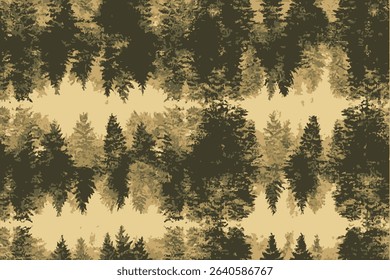Army camouflage pattern with shades of green, brown, and beige for military uniforms.Trendy style camo, repeat print. Vector illustration.