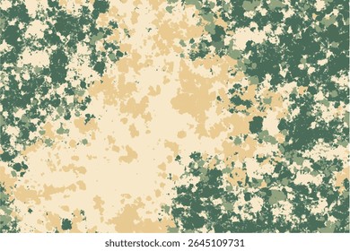 An army camouflage pattern with shades of green, brown, and beige. Texture military camouflage, army green hunting

