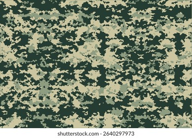 Army Camouflage Pattern.Professional seamless pixel summer camouflage for your production or design. Vector illustration.
