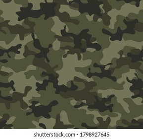 
Army Tarnung Druck nahtlose Vektormuster. grüner Hintergrund. klassisches Design.