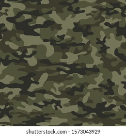 
Army camouflage repeat print. Hunting and fishing. Vector. Stylish design.