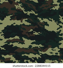 
Army camouflage seamless green pattern, vector background, military print, disguise, modern design.