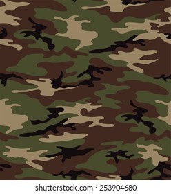 Army Camouflage Seamless Pattern