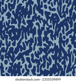 Army Camouflage seamless pattern of Navy Military Camo repeating patterns vector Hunting uniform textile