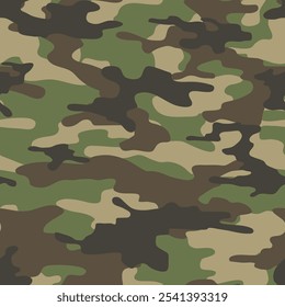 army camouflage. seamless print on clothing or print	