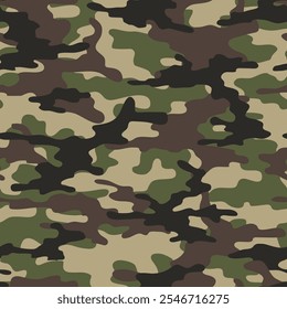army camouflage. seamless print on clothing or print	