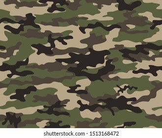 
Army camouflage seamless vector pattern for printing clothes, fabric, paper. new design.