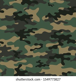 
Army camouflage seamless vector pattern for print. Modern. Stylish design.