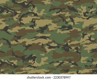 
Armeekarte, Textur, unendlicher Hintergrund, Vektorgrafik, trendige Muster für den Druck
