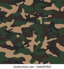 
Army camouflage texture. Repeat print. Forest and hunting background. Modern abstraction. Vector graphics.