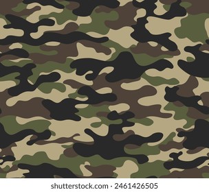 army camouflage texture, vector illustration, stylish fashion design, fabric