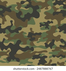 
patrón de Vector de camuflaje del ejército, textura clásica del uniforme militar