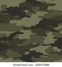 camuflaje militar. impresión vectorial para ropa o impresión. patrón transparente