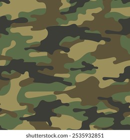 Camuflaje del ejército. impresión del Vector para la ropa o la impresión. patrón inconsútil	