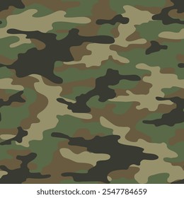 Camuflaje del ejército. impresión del Vector para la ropa o la impresión. patrón inconsútil