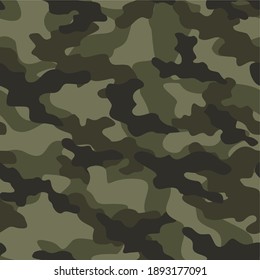 army camouflage vector seamless pattern