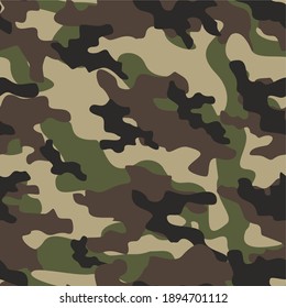 army camouflage vector seamless pattern