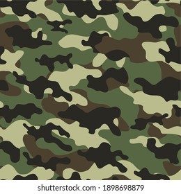 army camouflage vector seamless pattern