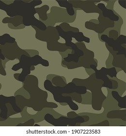 army camouflage vector seamless pattern