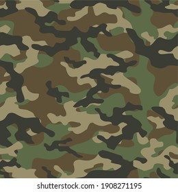 army camouflage vector seamless pattern