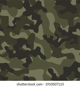 army camouflage vector seamless pattern