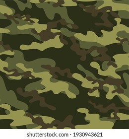 army camouflage vector seamless pattern