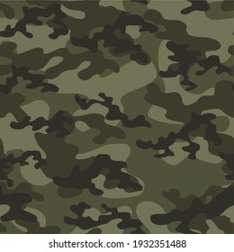 army camouflage vector seamless pattern