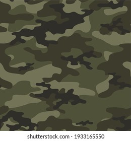 army camouflage vector seamless pattern