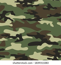 army camouflage vector seamless print