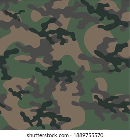 army camouflage vector seamless print