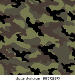 army camouflage vector seamless print