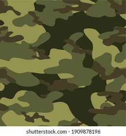army camouflage vector seamless print