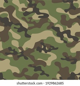 army camouflage vector seamless print green