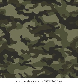 Army Camouflage Vector Seamless Prnt