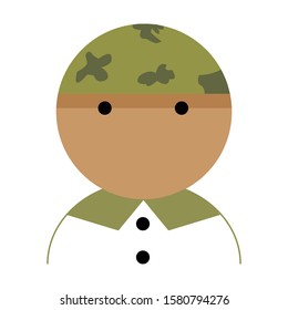 Army Camp Simple Army Man Illustration Clip Art Vector