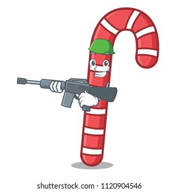 Army candy canes character cartoon