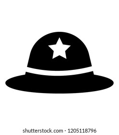 
An Army cap with star used by army officers 
