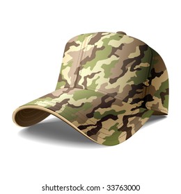 Army Cap. Vector.