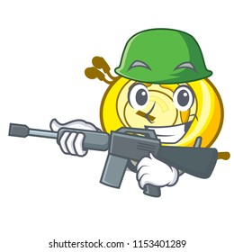 Army CD player character cartoon
