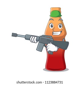 Army cola bottle jelly candy character cartoon