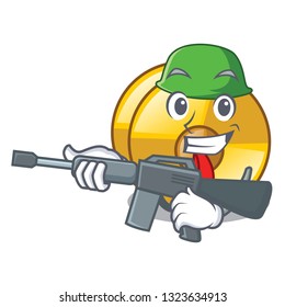 Army cyamblas in the a cartoon shape